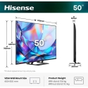 Hisense 50A7DS teler 127 cm (50") 4K Ultra HD Nutiteleri funktsioon WiFi Must, Hall
