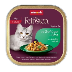 ANIMONDA Vom Feinsten Senior в соусе с курицей и уткой - консервированный корм для кошек - 85г
