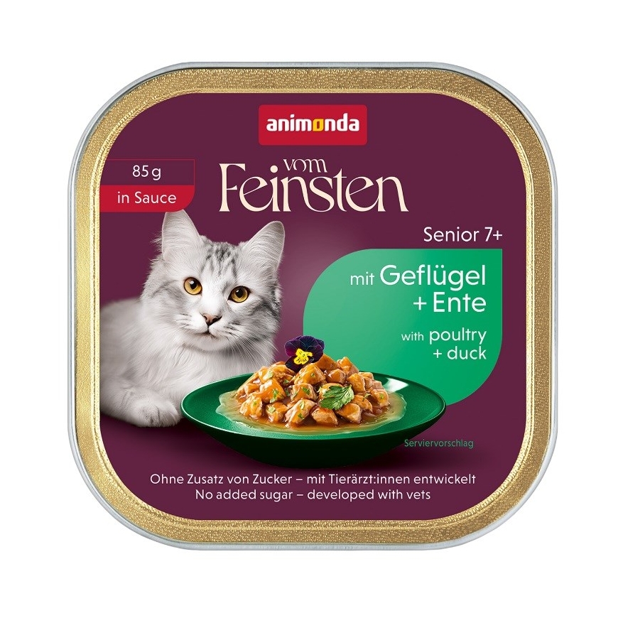 ANIMONDA Vom Feinsten Senior kastmes kana ja part - märg kassitoit - 85g