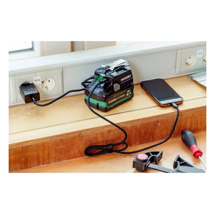 HIKOKI UC18DAW4Z Multi Volt 14,4/18V laadija – 4