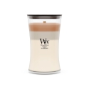 WoodWick Café Macchiato wax candle Cylinder Coffee White, Brown 1 pc(s) WoodWick Café Macchiato wax candle Cylinder Coffee White, Brown 1 pc(s)