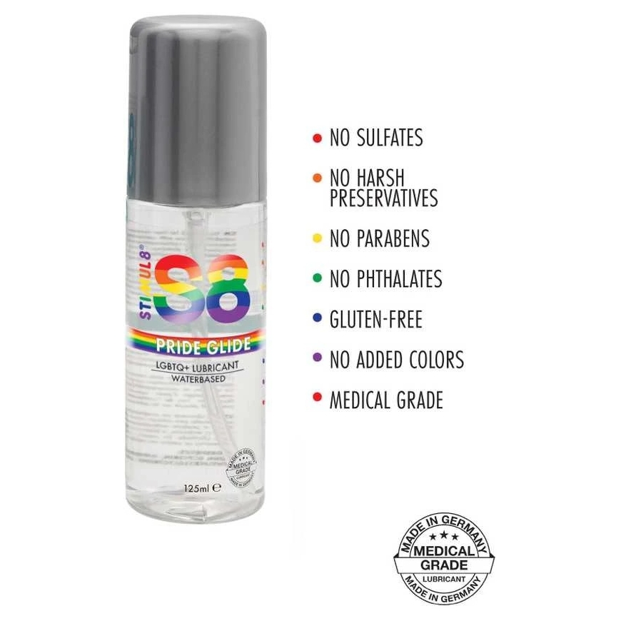 Stimul8 S8 S8 WB Pride Glide Lube 125ml Natural – 2