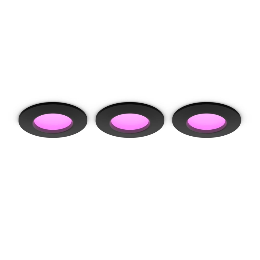Philips Hue Slim recessed light, S, black, 3 pcs – 2