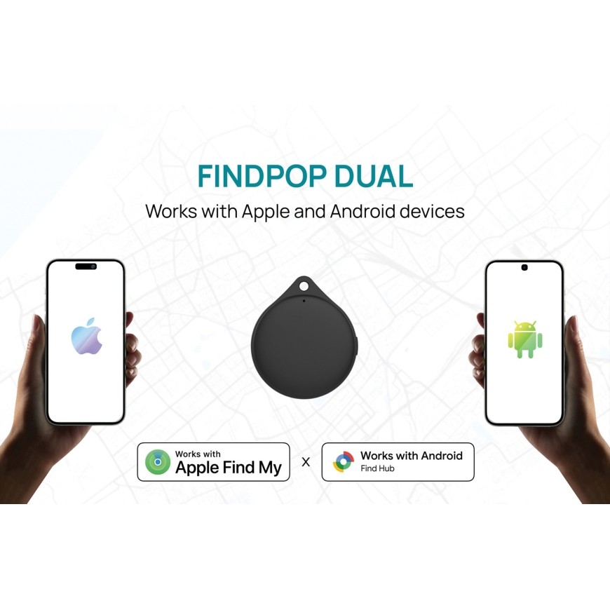 XD Connects Findpop Dual Tracker – Apple un Android Find (IPX5) P301.1701 – 4