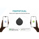 XD Connects Findpop Dual Tracker – Apple ir Android Find (IPX5) P301.1701