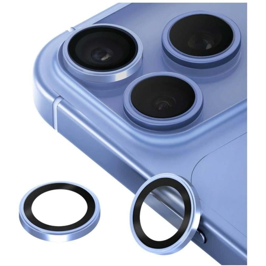 UNIQ Optix Prime fotoaparato objektyvo apsauga, skirta iPhone 18 Pro / iPhone 18 Pro Max, glacier chrome – 3