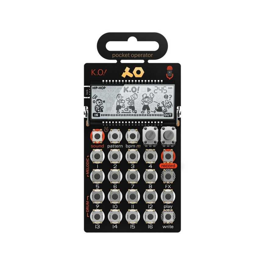 Teenage Engineering PO-33 K.O! - kaasaskantav süntesaator, must