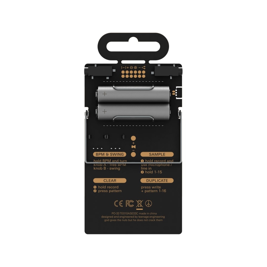 Teenage Engineering PO-33 K.O! - portable synthesiser, black – 2
