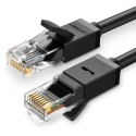Ugreen 20164 verkkokaapeli Musta 10 m Cat6 U/UTP (UTP) Pyöreä