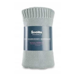 Sensillo Blanket Bamboo-Cotton 80x100cm Baby Grey