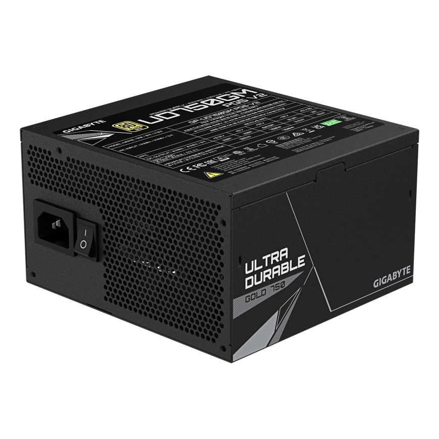 GIGABYTE UD750GM PG5 V2 barošanas avotu vienība 750 W 20+4 pin ATX ATX Melns – 4