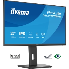 iiyama ProLite XB2797QSU-B1 tietokoneen litteä näyttö 68,6 cm (27") 2560 x 1440 pikseliä Quad HD LED