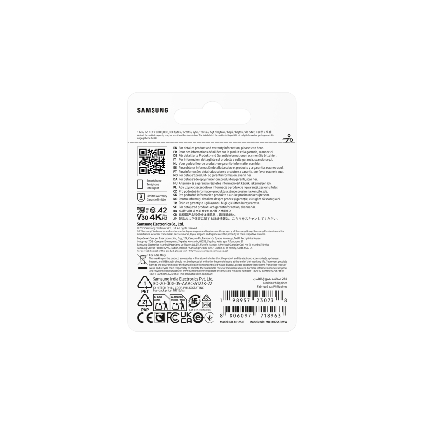 Samsung MB-MH256T/WW muistikortti 256 GB MicroSDXC UHS-I – 5