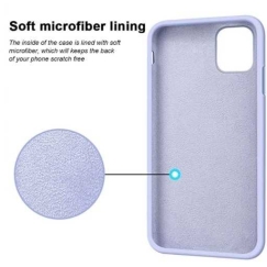 Riff "Pehmeä silikonikotelo iPhone 12 Mini" Vaaleansininen