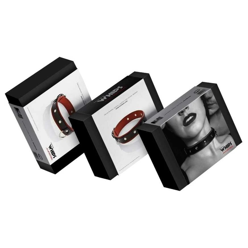 Whips Collections Bdsm apykaklė moterims, natūralios odos baudžiava – 5