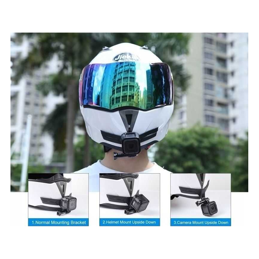Puluz-moto- ja lumilautakypärin pidike GoPro/XIAOMI/SJCAM/DJI/PU84 – 4