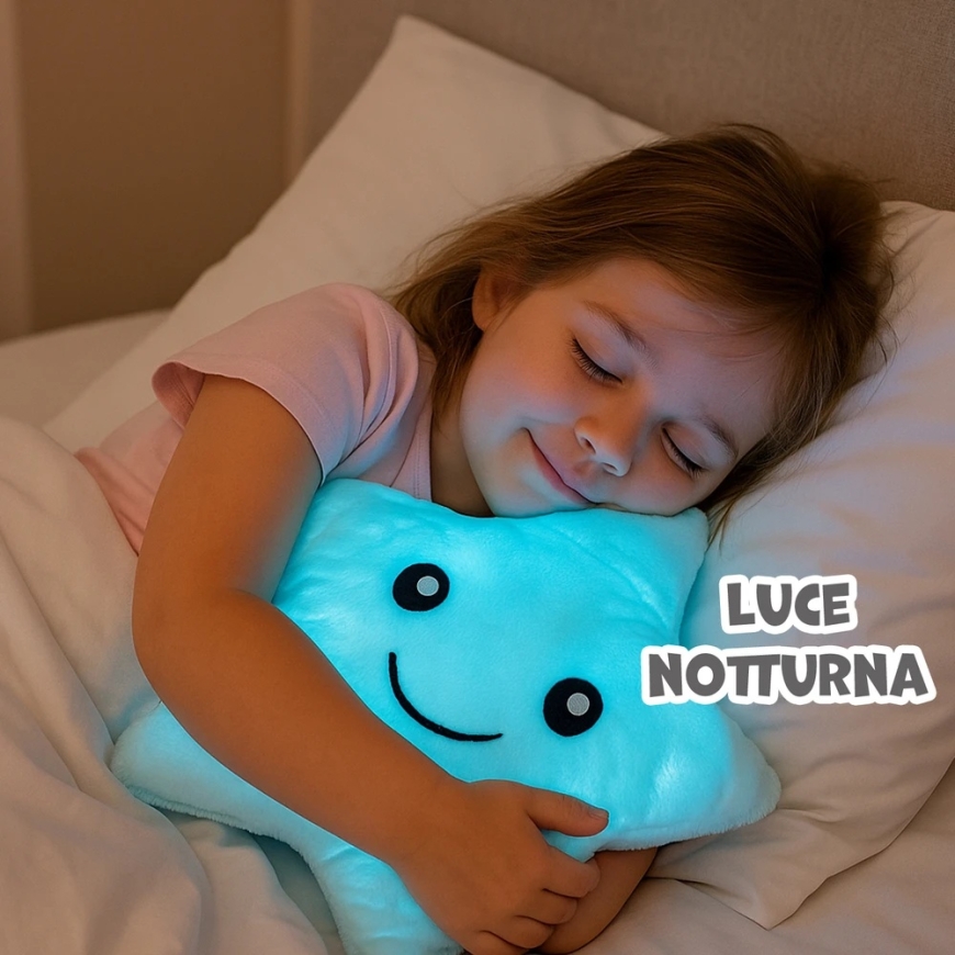 KOALA Tähtimuotoinen Pehmustettu Tyyny LED-valolla, 40 cm – 4
