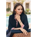 Tommy Hilfiger Stulbinantys plieniniai žiedai su kristalais „Stripes“ 2781049 Tommy Hilfiger Stulbinantys plieniniai žiedai su kristalais „Stripes“ 2781049