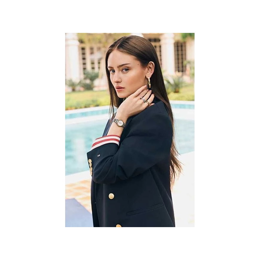 Tommy Hilfiger Apburošie tērauda gredzeni ar kristāliem „Stripes“ 2781049 – 4