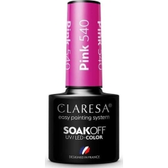 Claresa Claresa Soak Off UV/LED rozā hibrīdlaka 540 5g