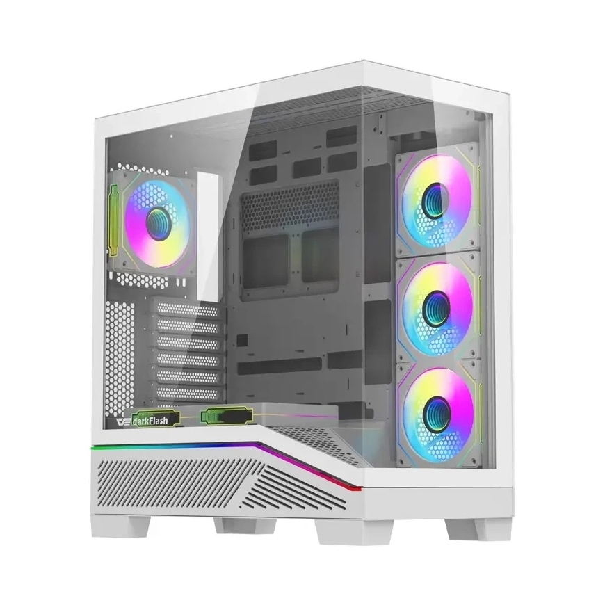 Computer Case - DarkFlash K430 | ATX | 6 Fans | USB-C | White – 3