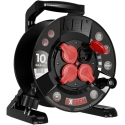 Plastrol Extension Reel EXTREM LINE, 4x2p+Z, IP44, 16A, H05RR-F, 32.5, 10m, BLACK Plastrol Extension Reel EXTREM LINE, 4x2p+Z, IP44, 16A, H05RR-F, 32.5, 10m, BLACK