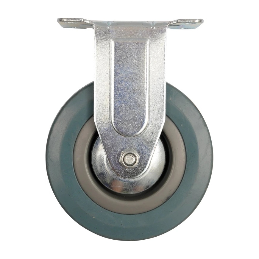 VOREL ФИКСИРОВАННОЕ КОЛЕСО С СЕРОЙ РЕЗИНОЙ 125mm – 2