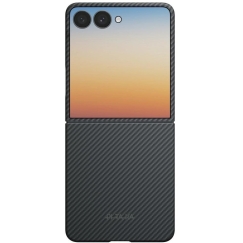 PITAKA Edge vāciņš Samsung Galaxy Z Flip8, melni pelēkā krāsā