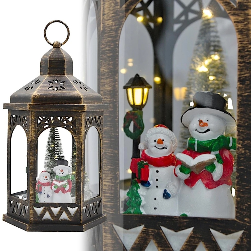 Ambiance Light Christmas Decoration Affek Design LED Lantern 32CM - Snowman