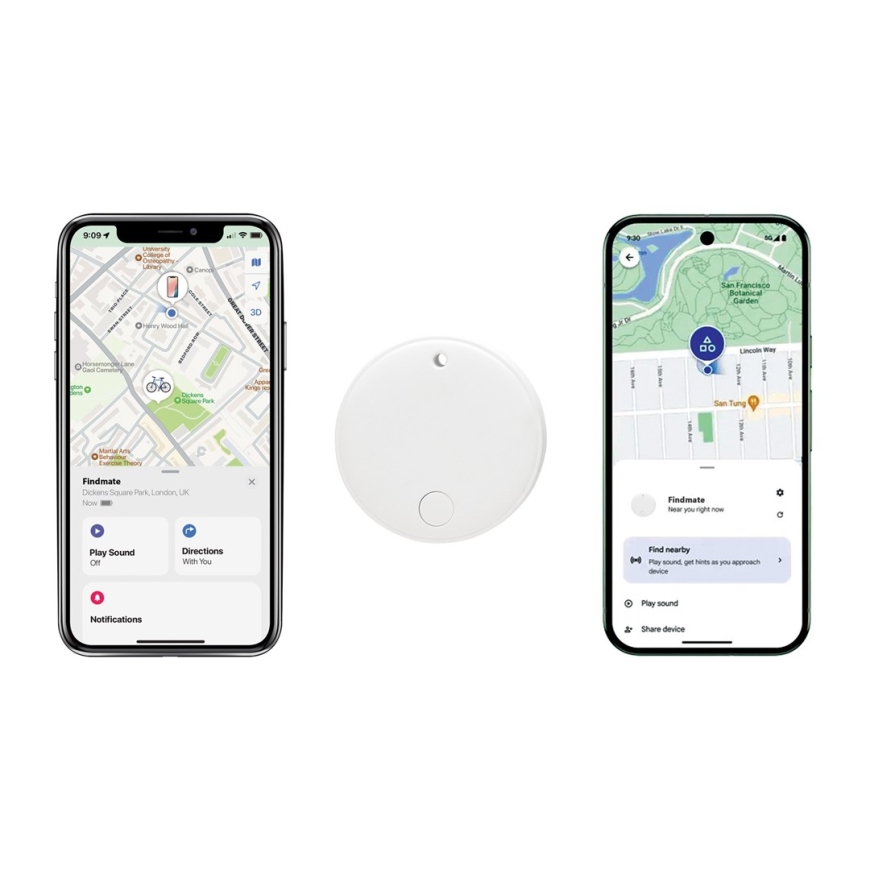 XD Connects FindMate Dual RCS Water-Resistant Tracker – Apple Find My & Android Find Hub (IPX5) P301.6203 – 2