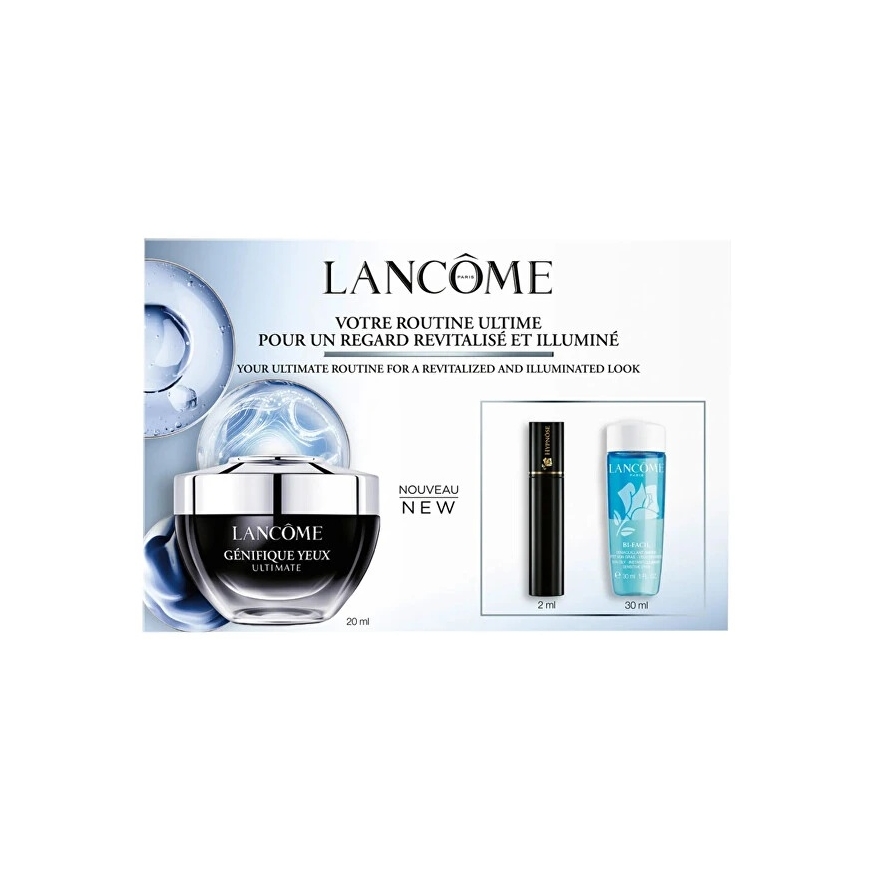 LANCOME GENIFIQUE SILMAKOORE KOMPLEKT 20 ML + PUHASTUSTOODE 30 ML + RIPSMETUS 2 ML