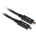 Sharkoon USB 3.1 C-C laidas juodas/mėlynas 1.0m Sharkoon USB 3.1 C-C laidas juodas/mėlynas 1.0m