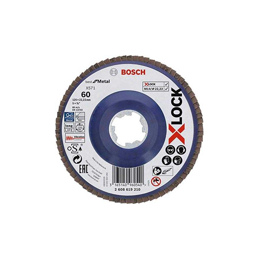 Диск вентилятора Bosch X-LOCK BfM, 125 мм, K60 - 2608619210 анг. – 4