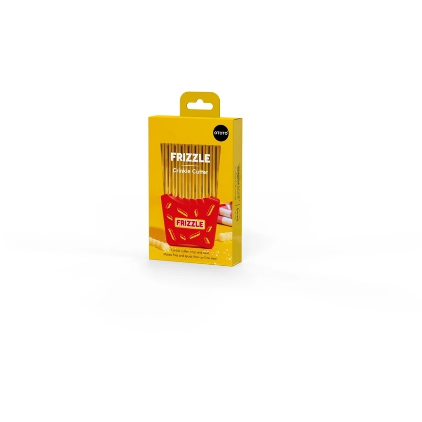 Ototo - bulvių pjaustyklė su garbanotomis raukšlėmis - raudona – 5