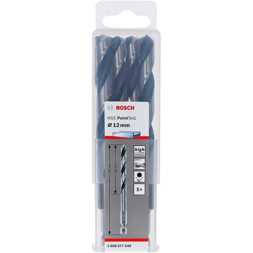 Italeri Bosch twist drill HSS PointTeQ Hex, O 12mm (5 pieces, working le