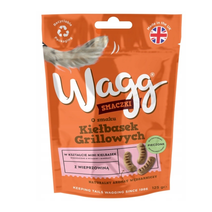 WAGG Treats Grillimakkarat - koiranherkku - 125g