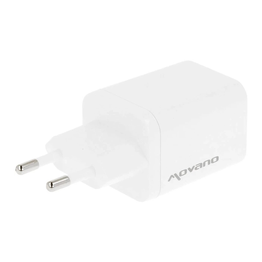 Movano GaN 65W laadija 2x USB-C PD + USB-A (valge) – 2