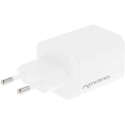 Movano GaN 65W -laturi 2x USB-C PD + USB-A (valkoinen) Movano GaN 65W -laturi 2x USB-C PD + USB-A (valkoinen)