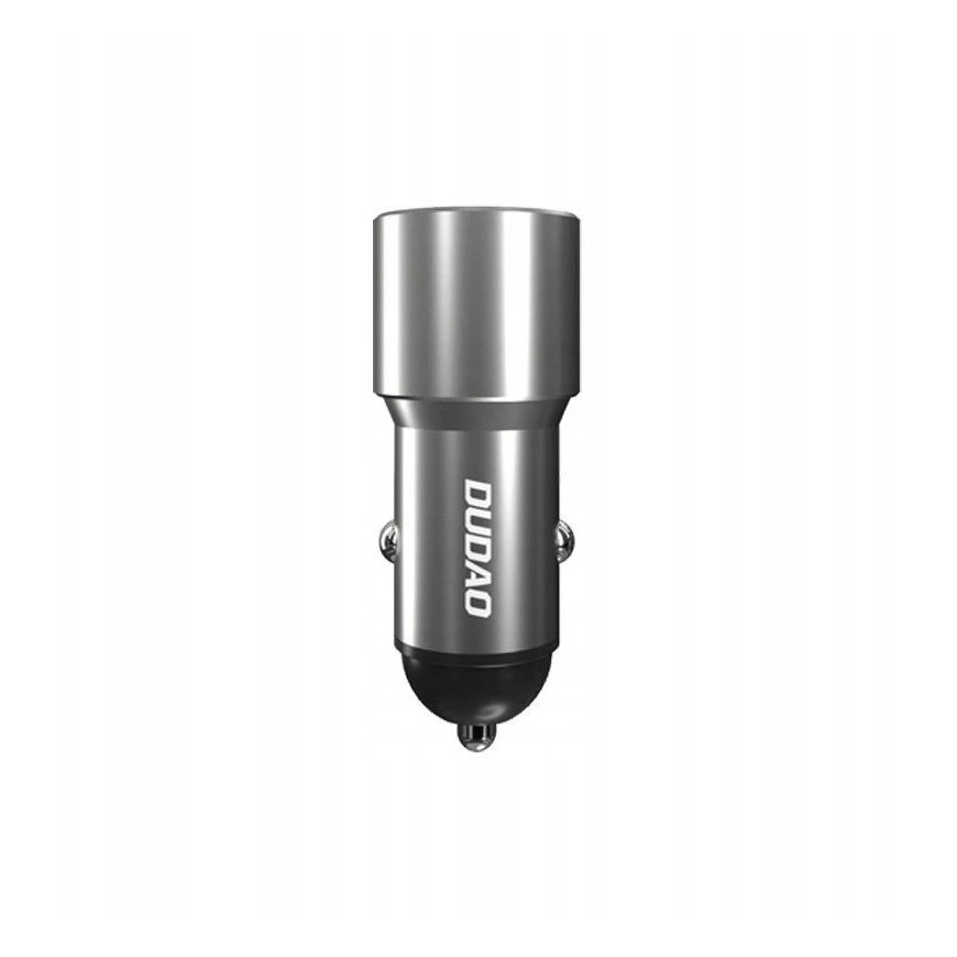 Dudao USB / USB автомобильное зарядное устройство Type C Power Delivery быстрое зарядка 22.5 W серый (R4PQ) – 2