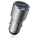 Dudao USB / USB automobilinis įkroviklis Type C Power Delivery greitas įkrovimas 22.5 W pilkas (R4PQ) Dudao USB / USB automobilinis įkroviklis Type C Power Delivery greitas įkrovimas 22.5 W pilkas (R4PQ)