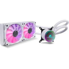 Blackstorm Luna Pro 240 mm ARGB dzesēšanas sistēma, balta
