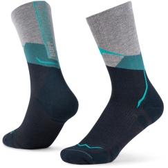 BUFF Merino vieglais Crew Sock LWC1 zeķes, tirkīza, L