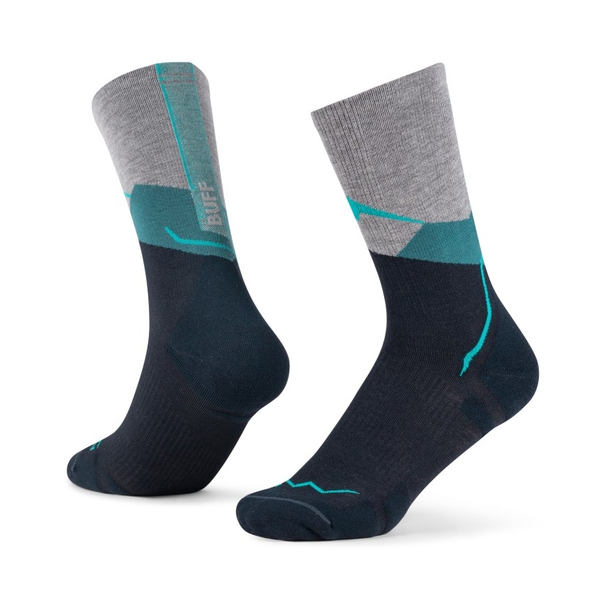 BUFF Merino lengvos Crew Sock LWC1 kojinės, mėlynos, L
