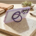 OEM maks uz Xiaomi Redmi 17 4G / 5G rāmja apļveida statīvu, saderīgs ar MagSafe violets