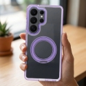 Oem Dėklas na Xiaomi Redmi 17 4G / 5G Frame Circle Stand zgodne su MagSafe violetinė Oem Dėklas na Xiaomi Redmi 17 4G / 5G Frame Circle Stand zgodne su MagSafe violetinė