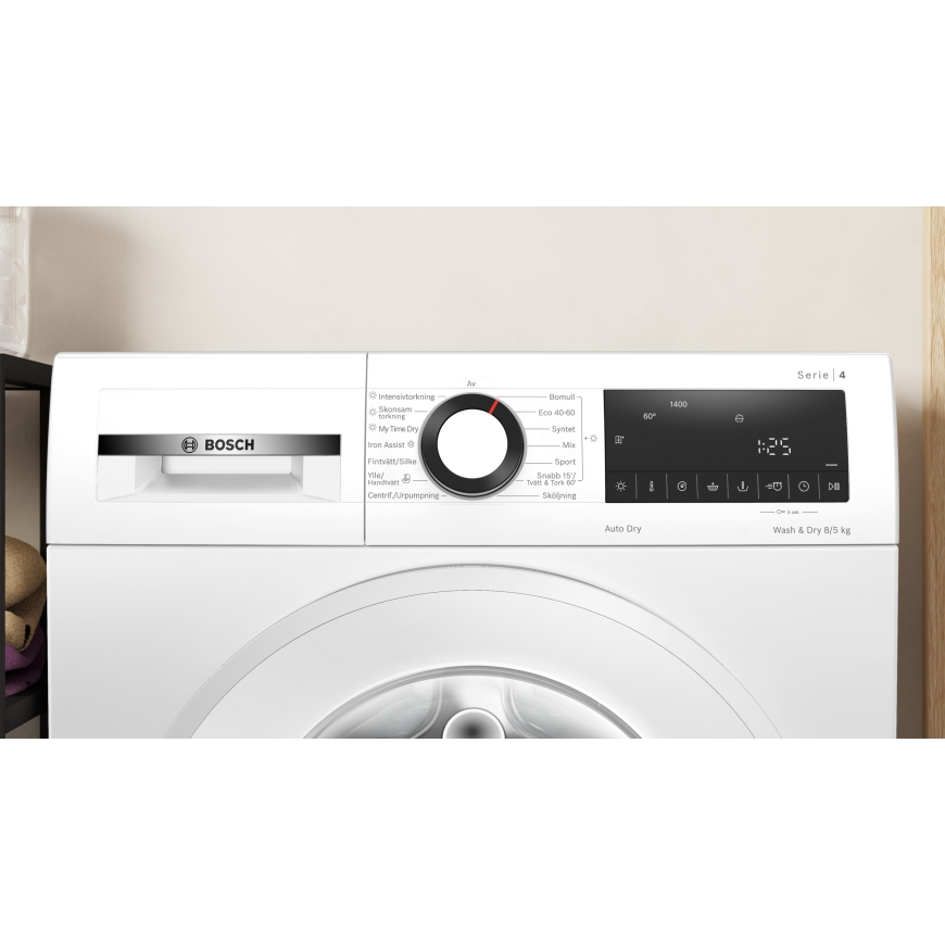Bosch WNA13400SN Serie 4 skalbimo džiovyklė, balta – 3