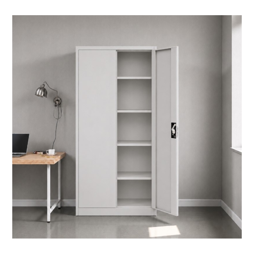 Металлический гаражный шкаф Iron Mate MARS 185 x 90 x 45 серый RAL7035 – 5