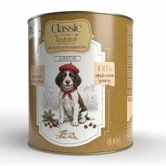 SYTA MICHA Classic Junior Jänis punajuuren ja vadelmien kanssa Mono - märkä koiranruoka - 800g