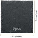 AlgoLaser square slate coasters (9 pcs) AlgoLaser square slate coasters (9 pcs)