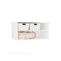 OPENO 100 WHITE Išplėtimo blokas – Modularinė lentyna, 100 cm, miegamajam OPENO 100 WHITE Išplėtimo blokas – Modularinė lentyna, 100 cm, miegamajam
